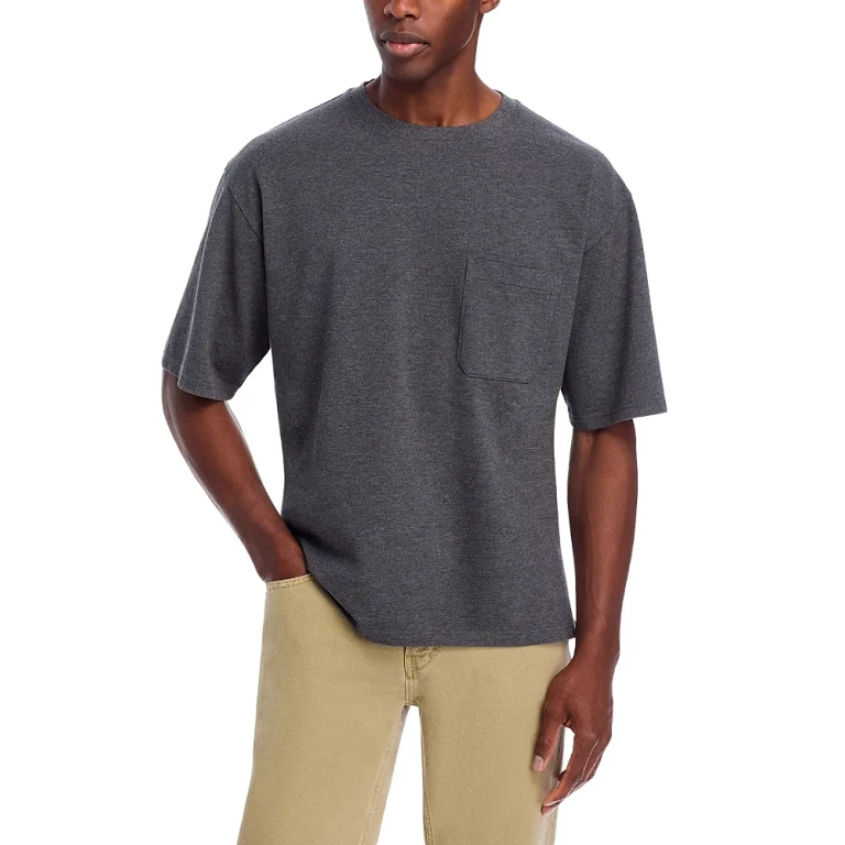 Frame Pique Cotton Relaxed Tee