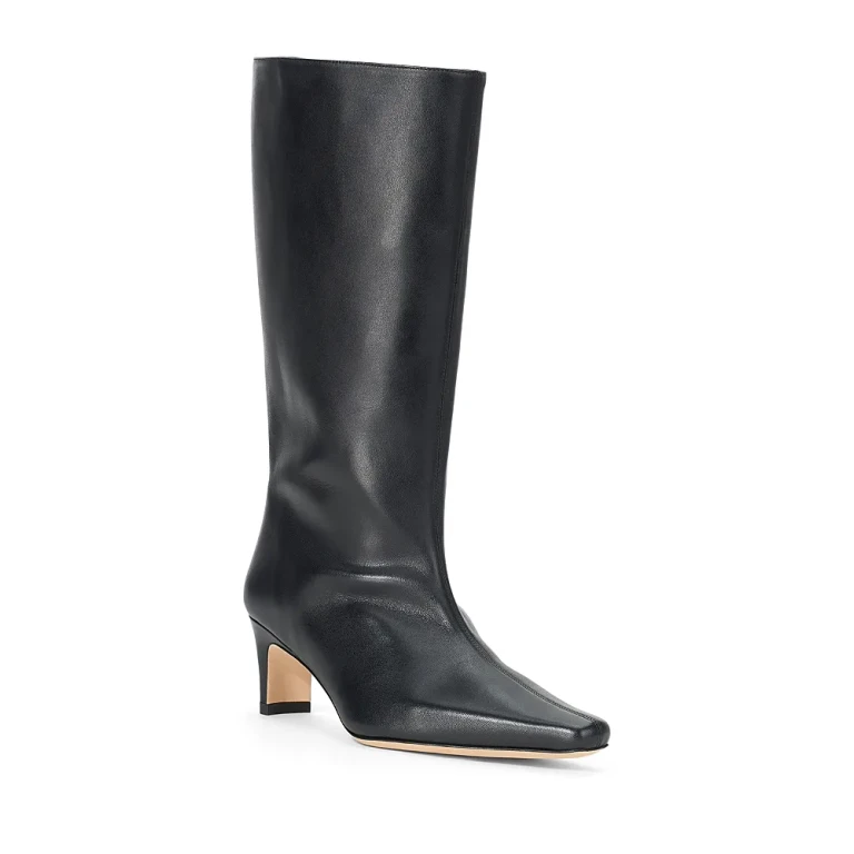 Staud Women's Wally Leather Mid Calf Boots