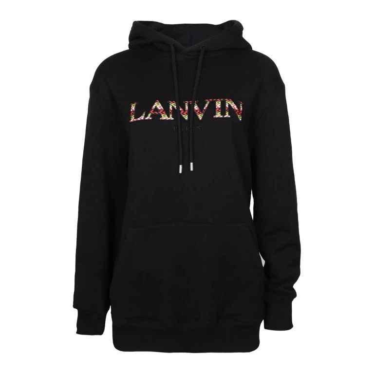 Felpa Lanvin in cotone nero da donna