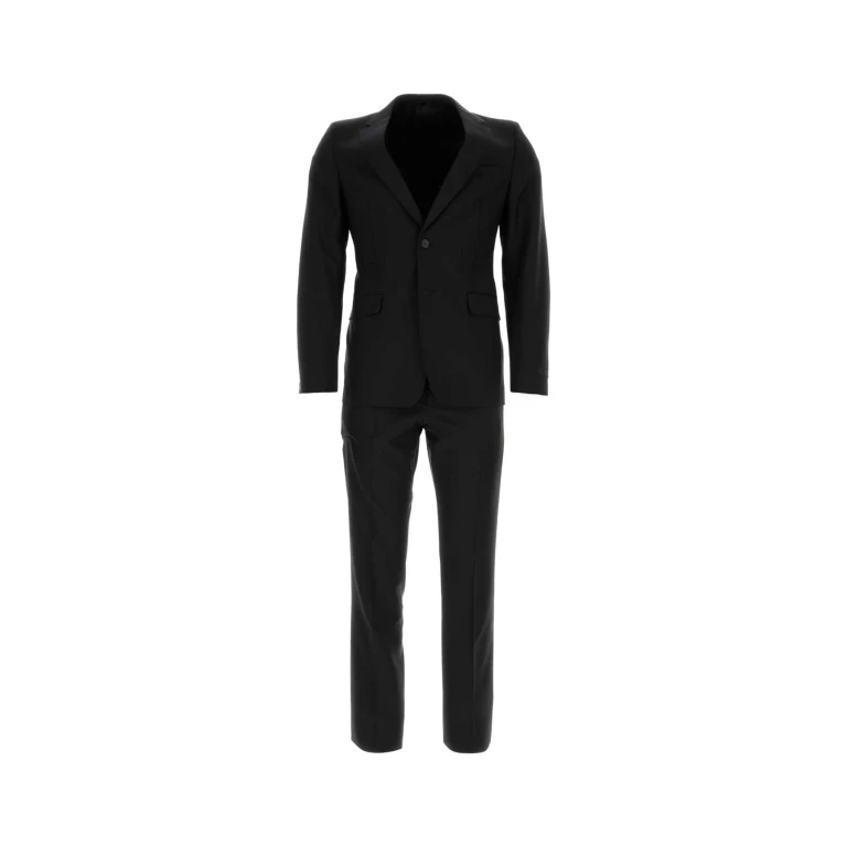 Prada Black Wool Blend Suit