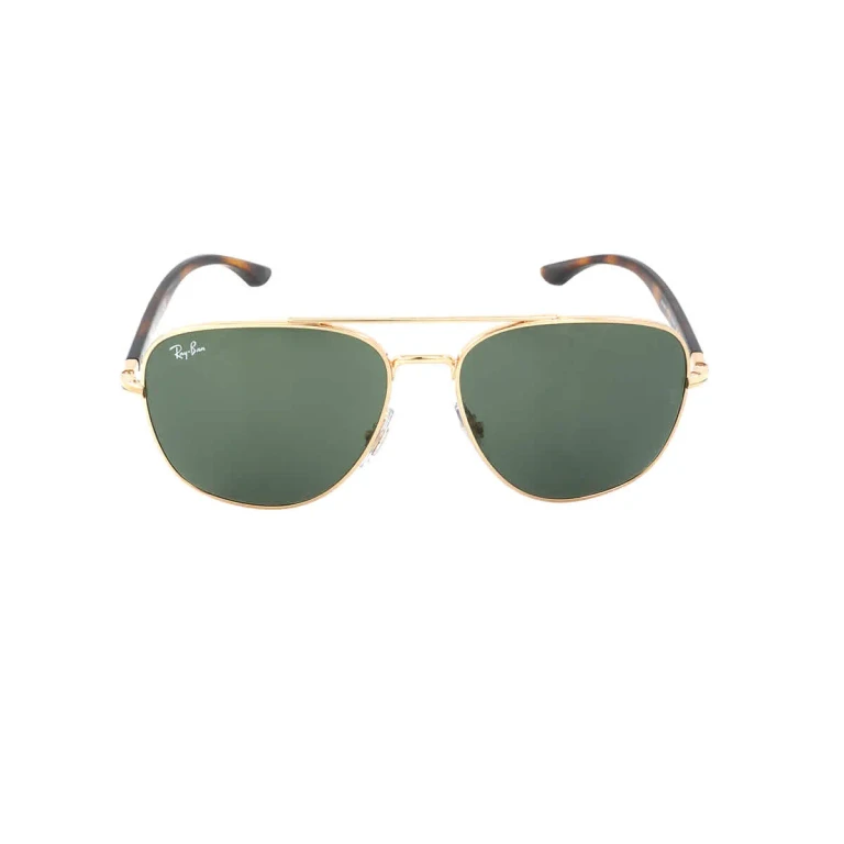 Ray Ban Green Aviator Unisex Sunglasses RB3683 001/31 56