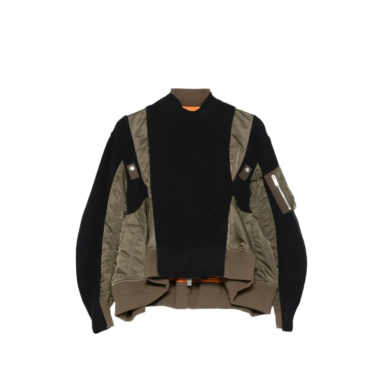 Sacai Panelled Zip Jacket