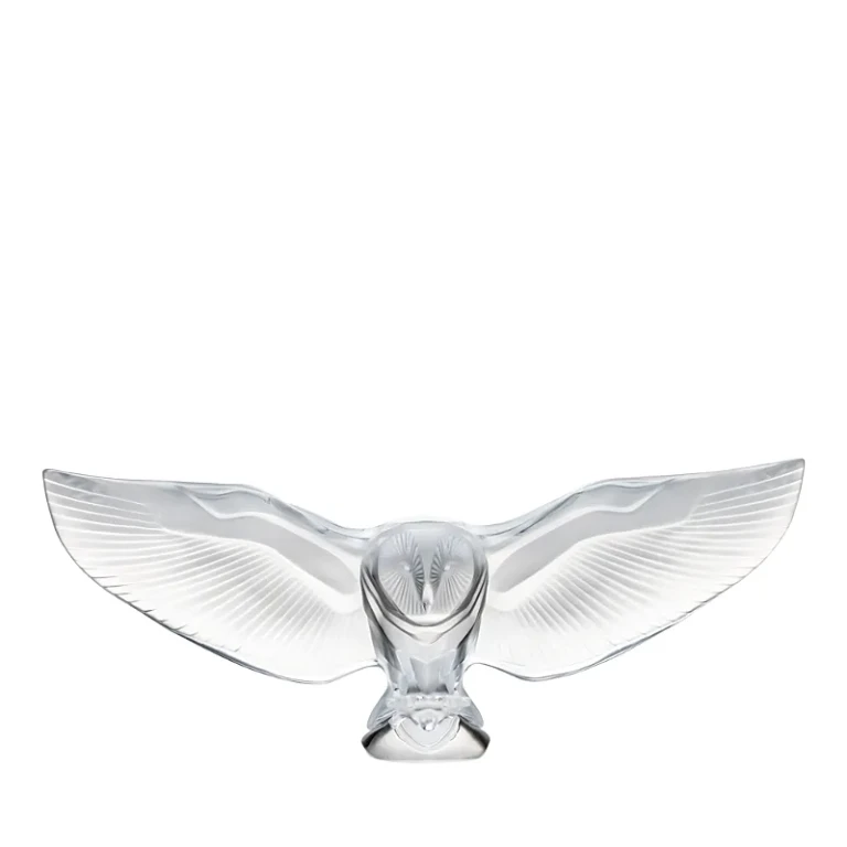 Lalique Barn Owl, Clear