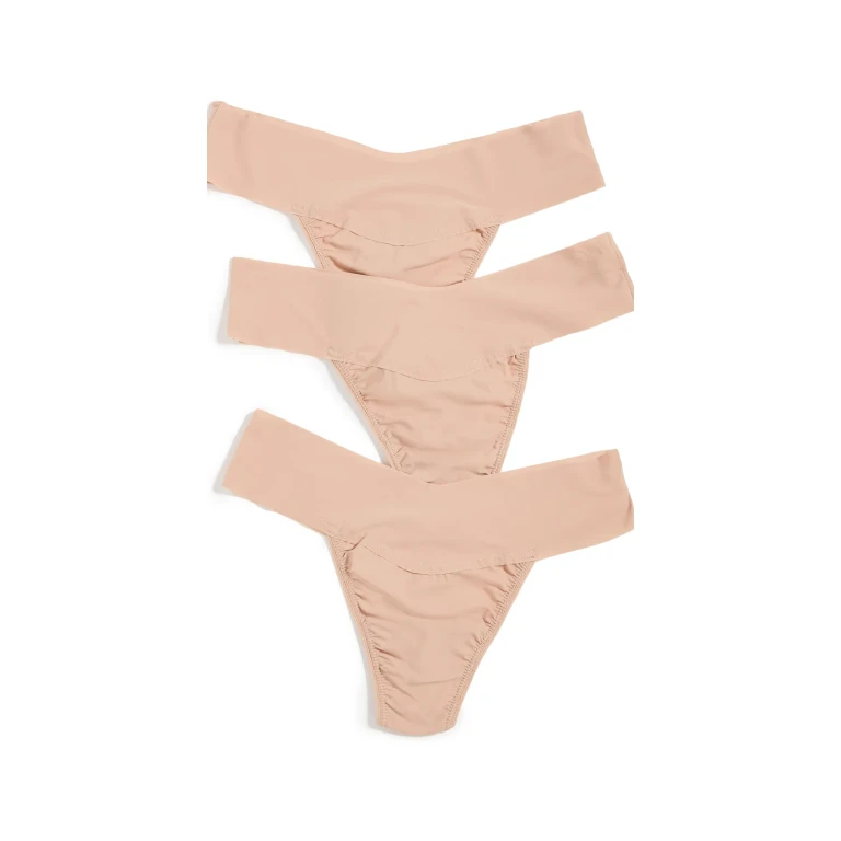 Hanky Panky Breathe Natural Rise 3 Pack Black/Taupe/Bliss S