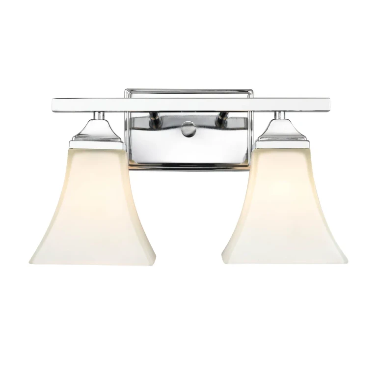 Millennium 2-Light Bathroom Vanity Light in Chrome