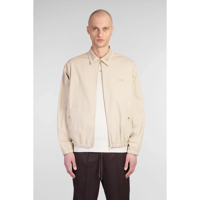 Drôle de Monsieur Casual Jacket In Beige Cotton