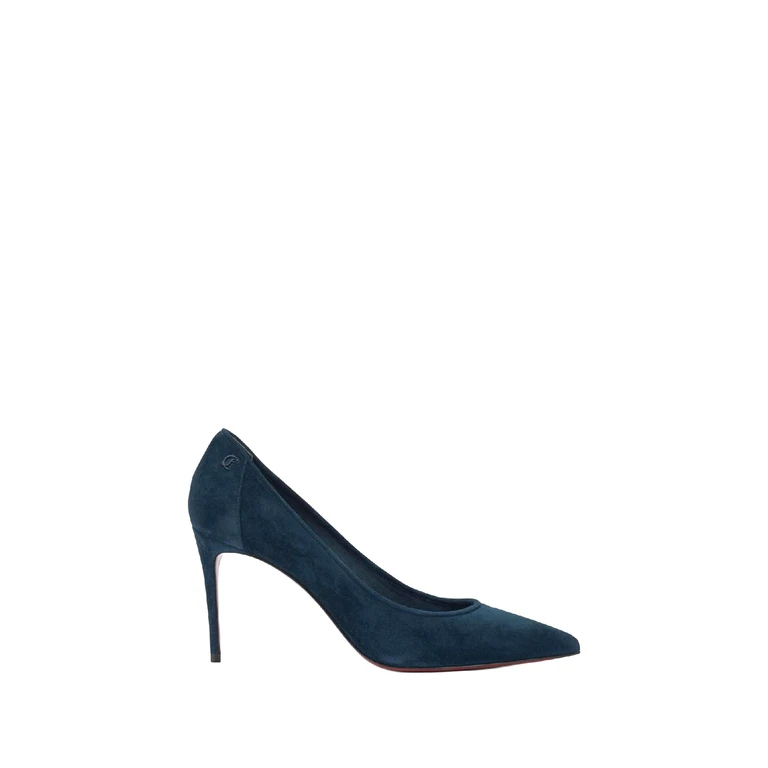 Louboutin With Heel Blue Calf Leather - Women