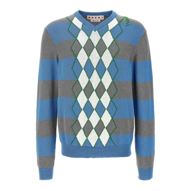 Marni Mehrfarbige Strickjacke
