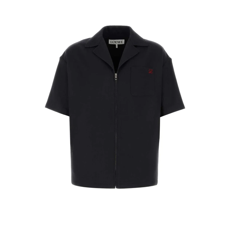 Loewe Navy Blue Wool Shirt