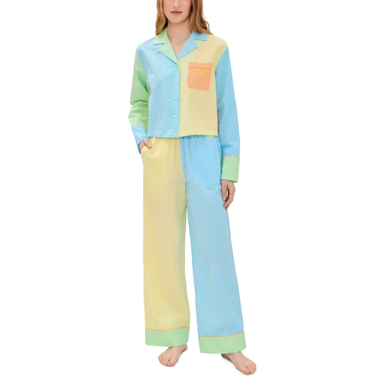 Polo Ralph Lauren Mixed Seersucker Pajama Set Multicolor M