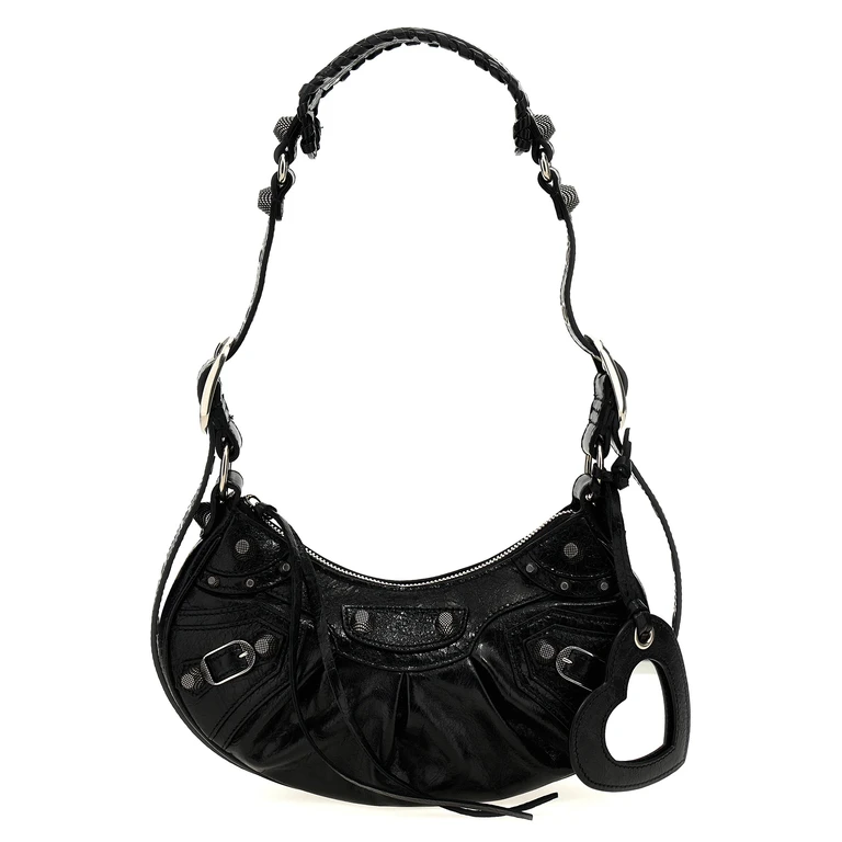 Balenciaga Black Lamb Leather Crossbody Bag - Women