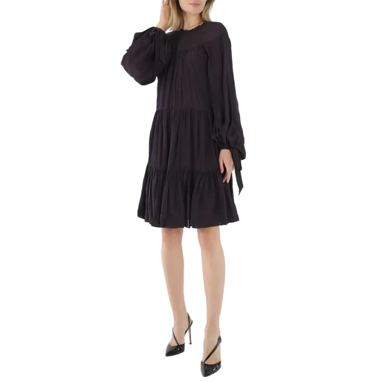 3.1 Phillip Lim Ladies Purple Short Gathered Dress