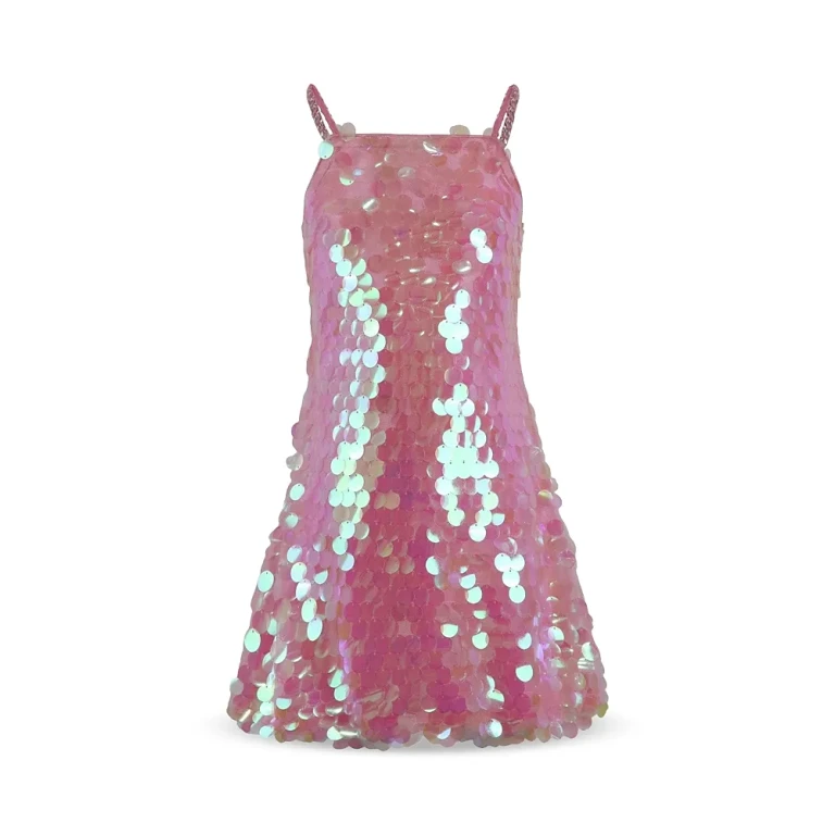 Lola + The Boys Girls' Magic Paillette Dress - Little Kid, Big Kid