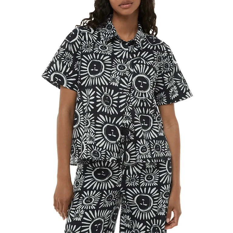 Whistles Sunman Print Bowling Shirt