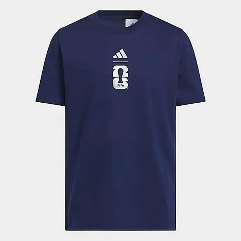 adidas Big Kids FIFA World Cup 26 USA Graphic T-Shirt in Dark Blue Size: XS