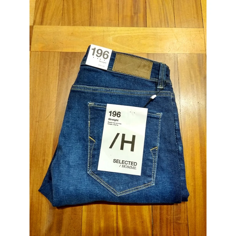 Selected Slhstraightscott 31604 Blue Cotton Jean - Men