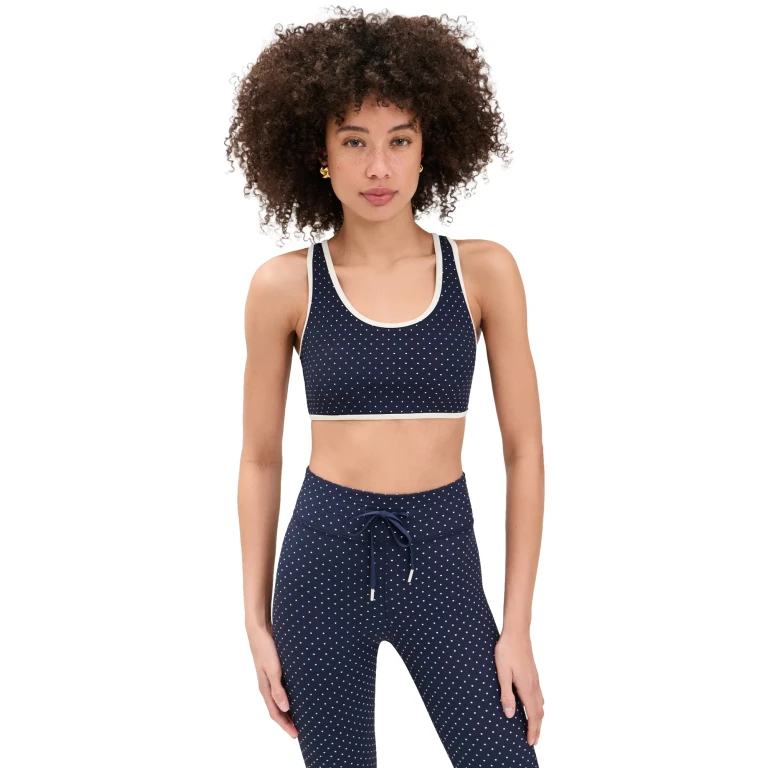The Upside Spellbound Jade Racerback Bra Polka Dots XS