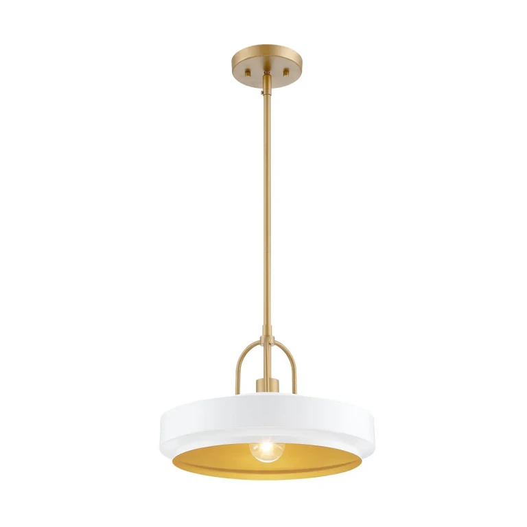 Matte White One Light Pendant from the Odea Collection