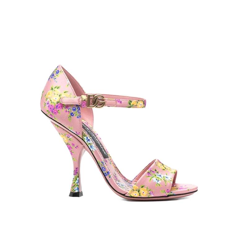 Dolce & Gabbana Keira Floral Buckle Sandals