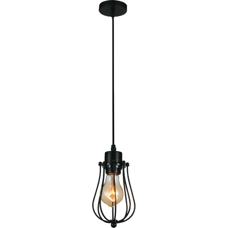 Black One Light Mini Pendant from the Tomaso Collection