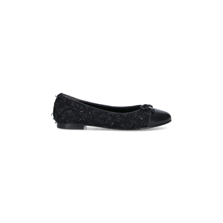 Tory Burch Flat Shoes Blue Upper: Wool - Women