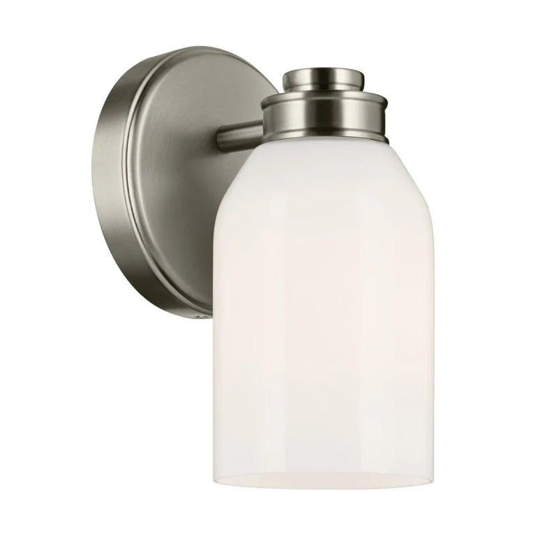 Brushed Nickel Wall Sconce from the Shae Collection