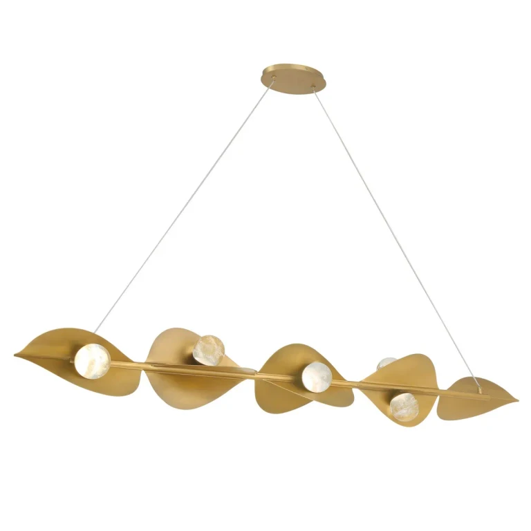 Legacy Brass LED Island Pendant from the Pod Collection
