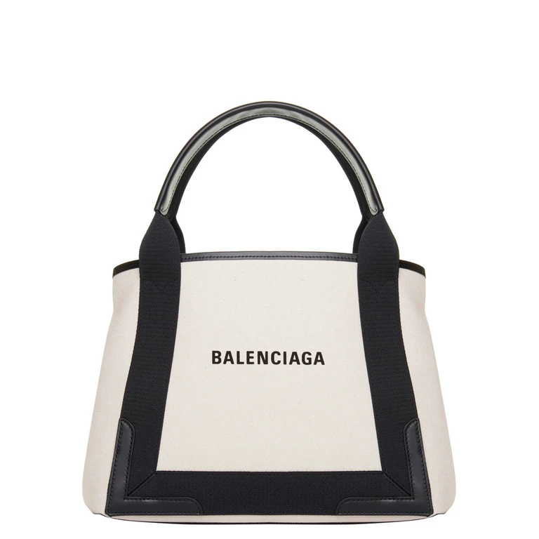 Balenciaga Bicolor Canvas Tote Bag - Women