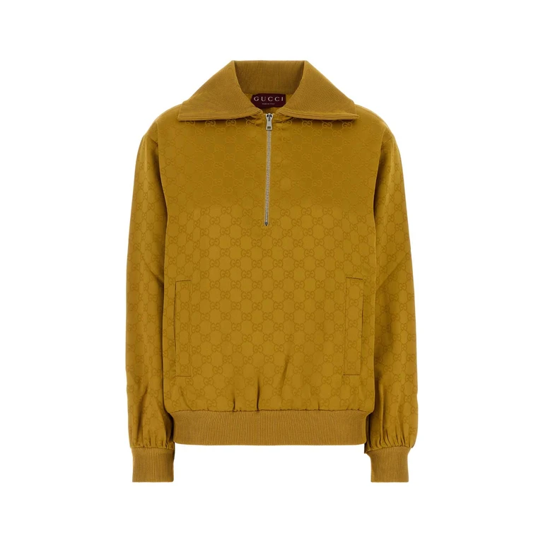 Gucci Mustard Viscose Blend Polo Shirt Wintermist Exterior: Acetate - Women