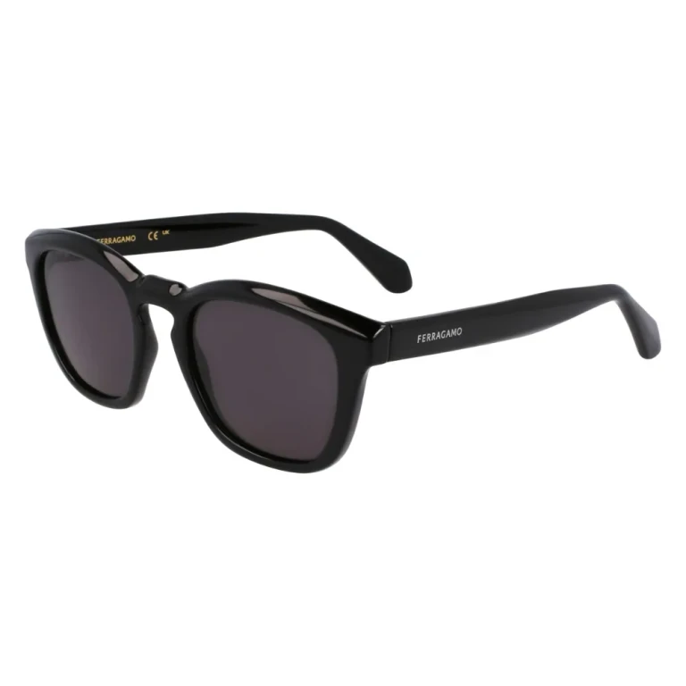 Ferragamo Grey Square Unisex Sunglasses SF2040SE 001 50