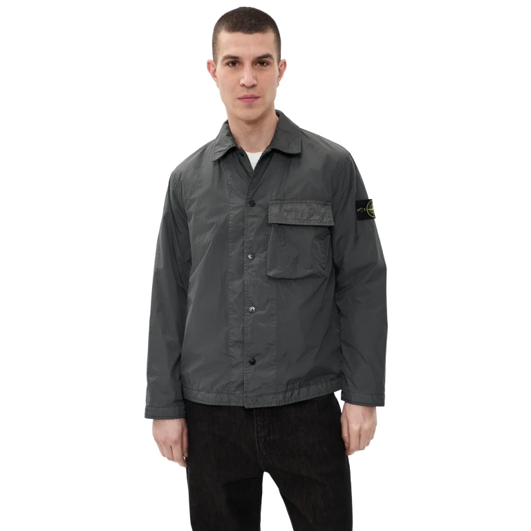 Stone Island Nylon Overshirt Charcoal L