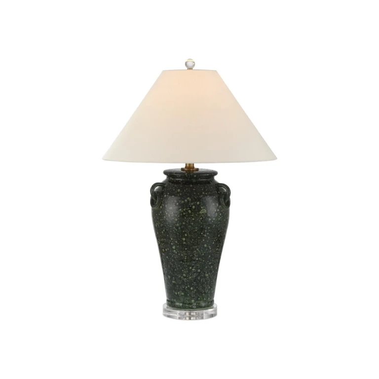 Green Clear Table Lamp from the Junko Green Table Lamp Collection
