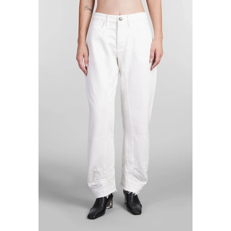 Jil Sander Jeans In White Cotton