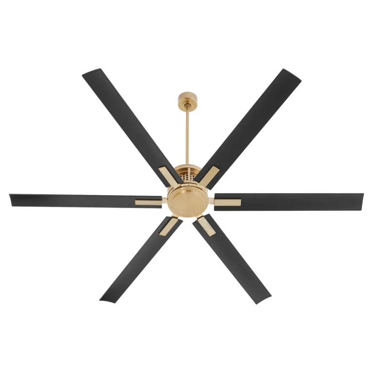 Aged Brass 80" Ceiling Fan from the Zeus Collection