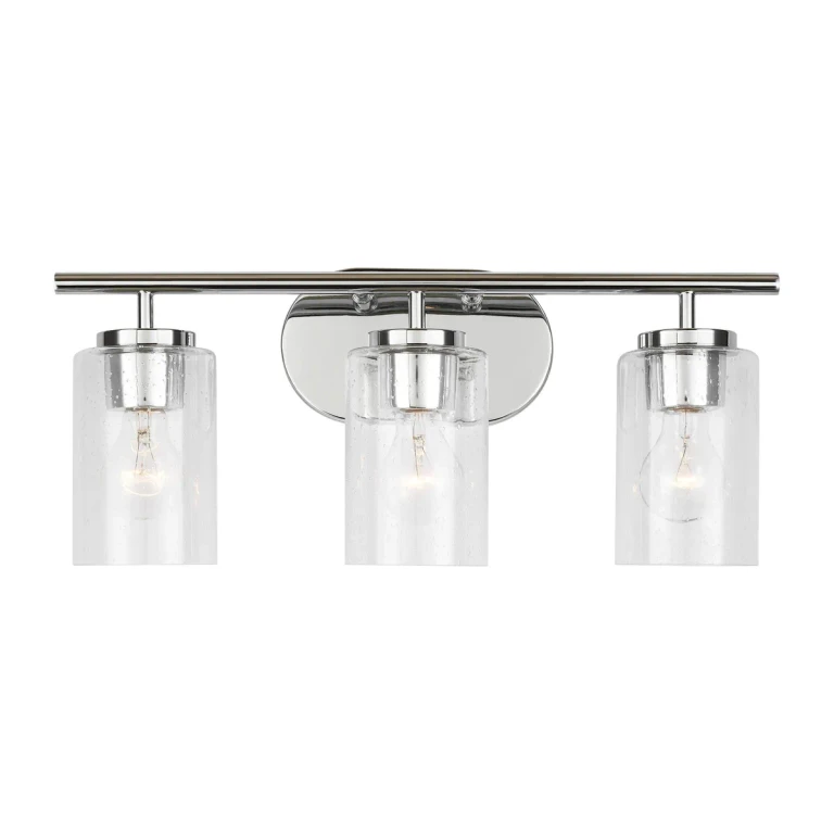 Oslo 3-Light Bathroom Vanity Light in Chrome