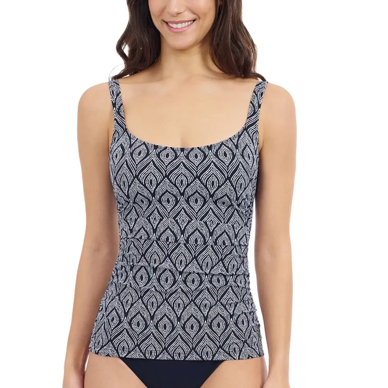 Profile by Gottex Plume Square Neck D Cup Tankini Top