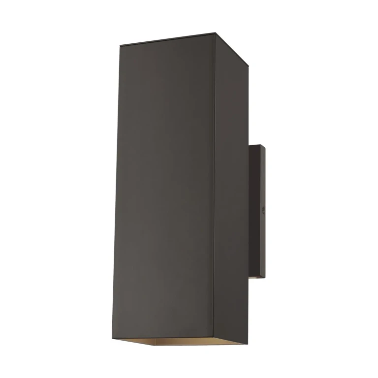 Pohl 2-Light Outdoor Wall Light in Bronze