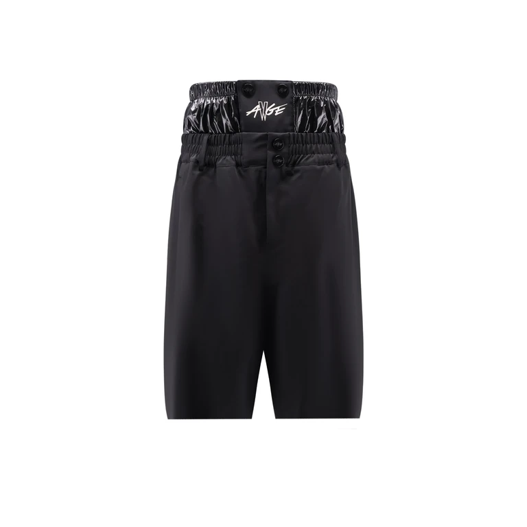 MONCLER GENIUS Shorts Black Poliammide Elastan - Men