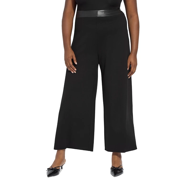 Lysse Plus Denver High Waist Wide Leg Ponte Pants