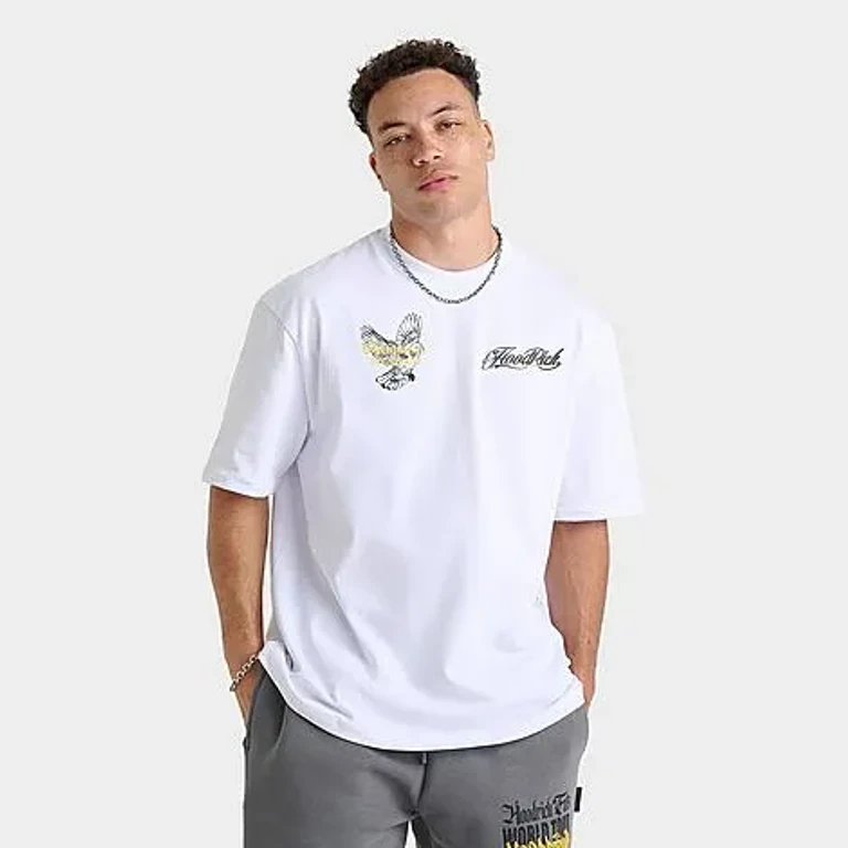 Hoodrich Men's Rite Stamp T-Shirt in White Size: Small
