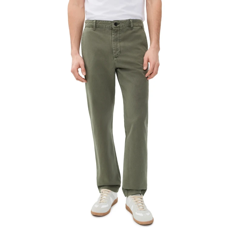 FRAME The Straight Chino Pants Camo Green 33