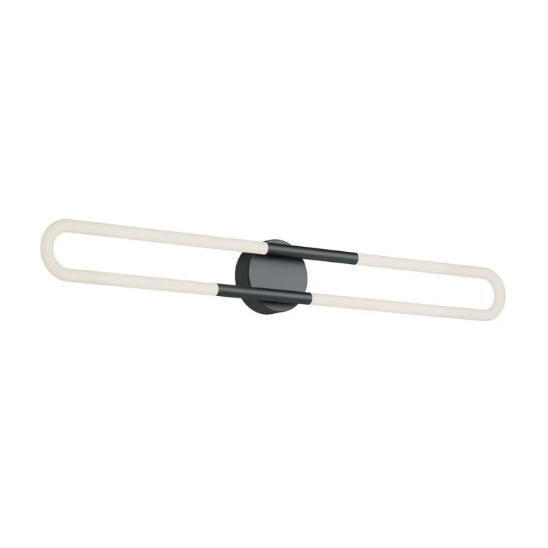 Black LED Bathroom Vanity Light from the Adel Collection