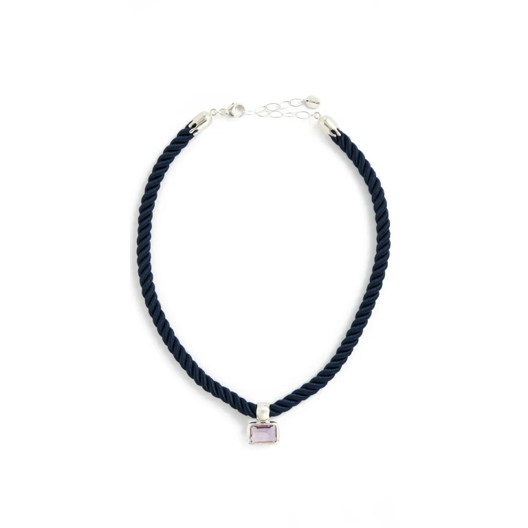 Chan Luu Sterling Silver Necklace Clear Quartz One Size