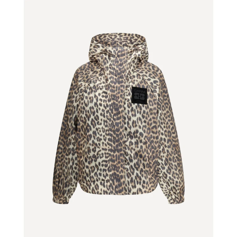 Imperméable GANNI pour femme motif léopard L-XL