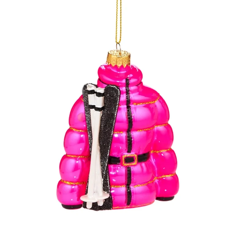 Glass Ski Suit Ornament - Exclusive