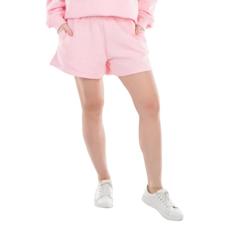 Rotate Ladies Almond Blossom Sunday 6 Crystal Logo Sweatshorts