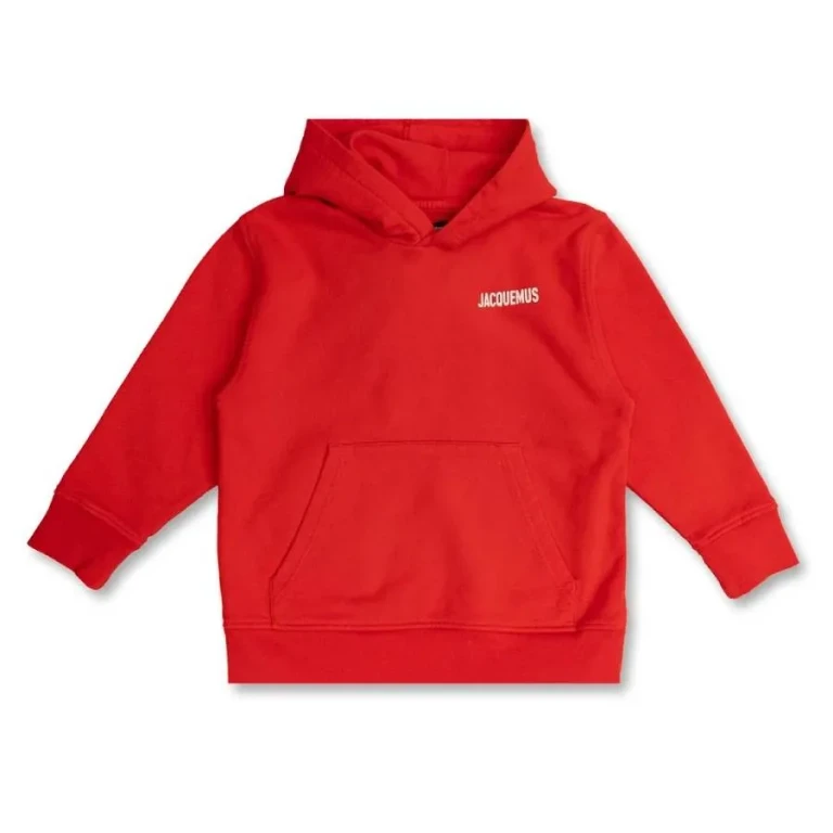 Jacquemus Kids Logo Embroidered Cotton Hoodie