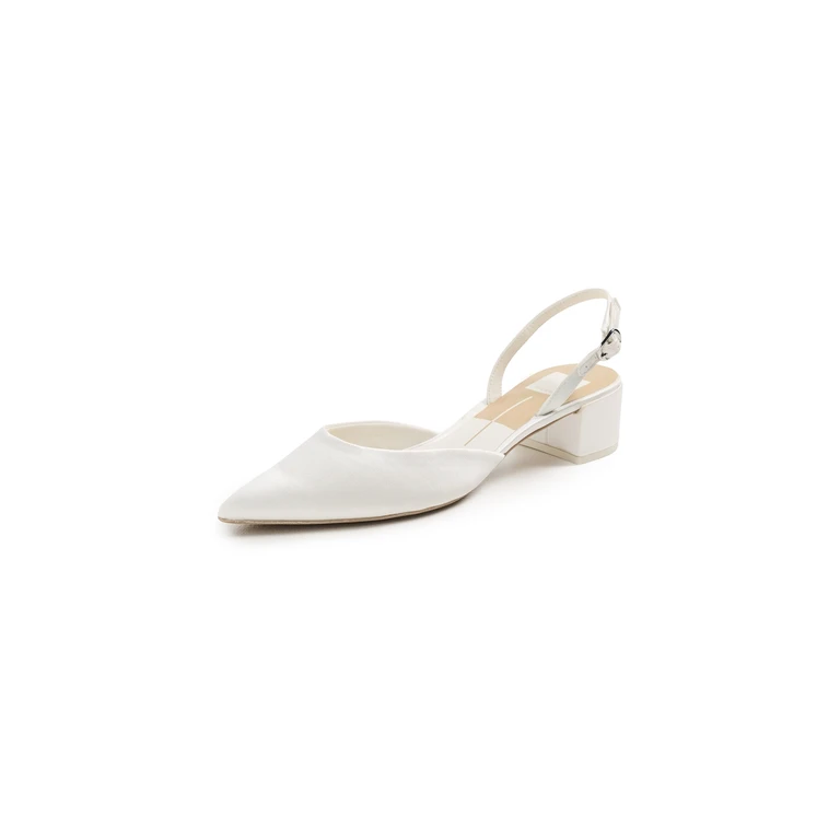 Dolce Vita Carel Heels True White Satin 8