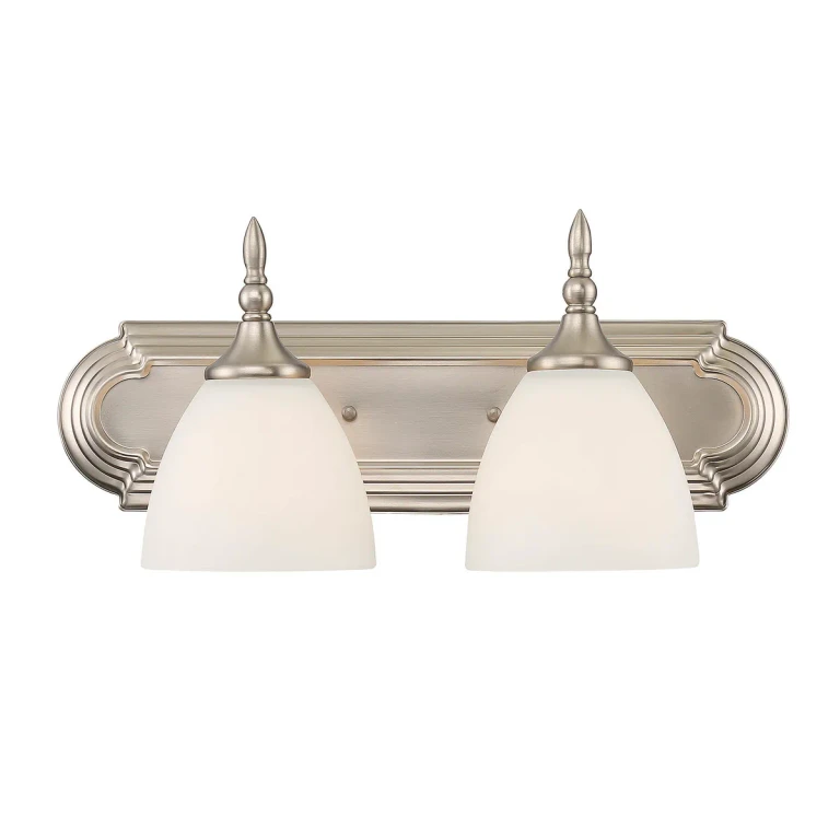 Savoy House Herndon 2-Light Bathroom Vanity Light in Satin Nickel - 8-1007-2-SN