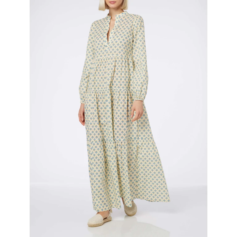 MC2 Saint Barth Woman Cotton Voile Maxi Dress Nadja